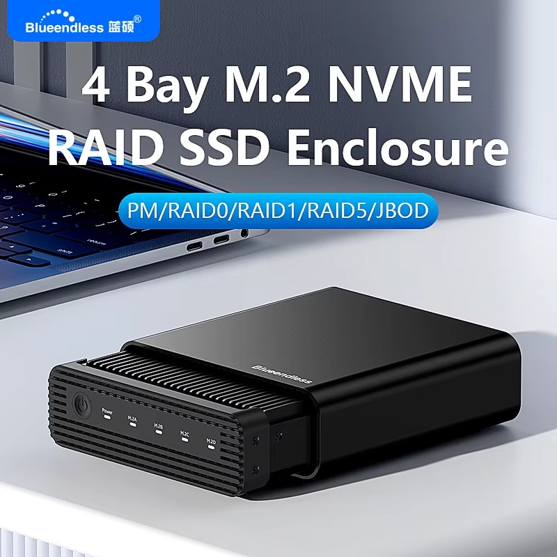 Aluminiowa obudowa M2 4-Bay US – Nvme Ssd recenzja i cena